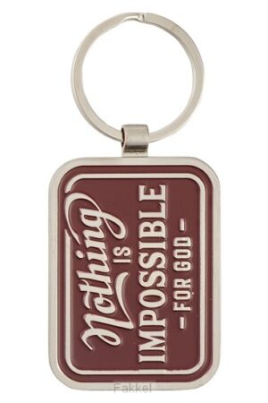 metal keyring nothing is impossible