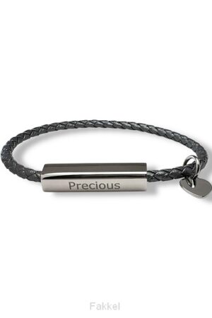 Armband Precious grijs 16 cm