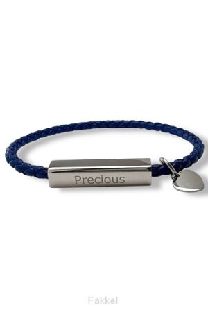 Armband Precious blauw 16 cm