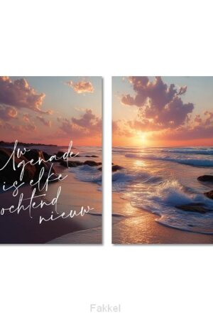 Wandbord A3 Uw genade is elke ochtend ni