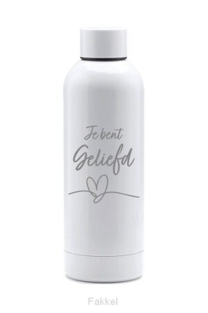 Luxe thermosfles Je bent geliefd