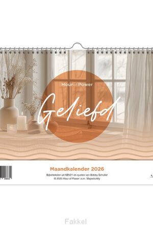 Maandkalender hour of power je bent gel