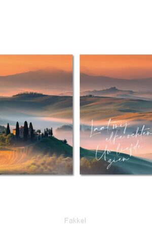 Tweeluik A3 Ochtendnevel boven Toscane M