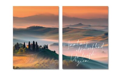 Tweeluik A3 Ochtendnevel boven Toscane M