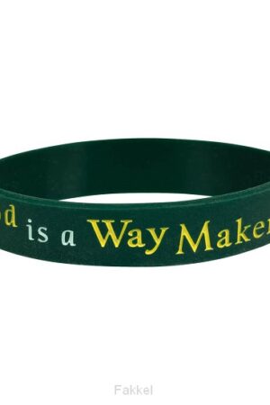 Siliconen armband Waymaker groen