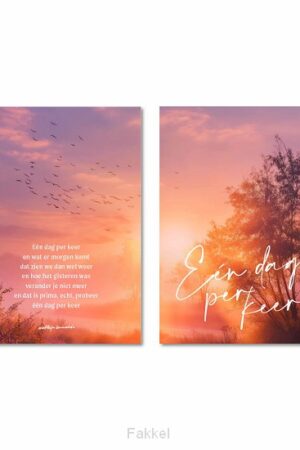 Wandbord A3 Een dag per keer