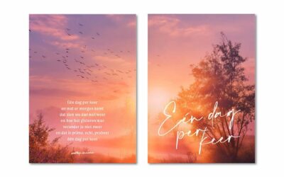 Wandbord A3 Een dag per keer