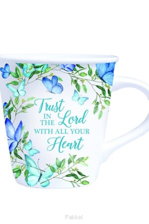 Mug 260ml floral Trust in the Lord