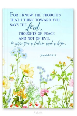 Hardcover journal For i know the thought