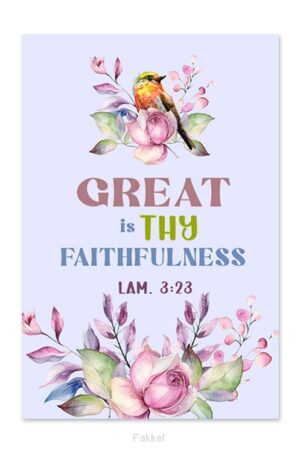Notebook pad Great is thy faithfulness