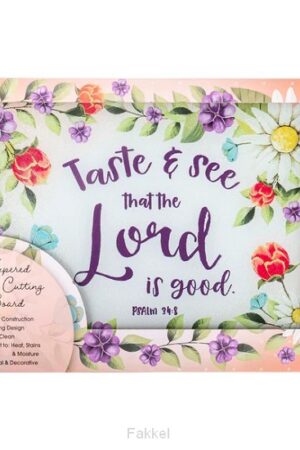 Glass cutting board Taste and see