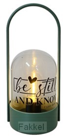 Tablelight 10x23cm Be still and know