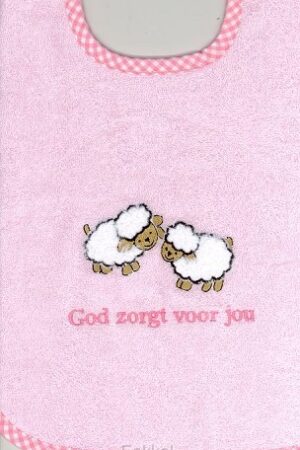 Slab roze schaapjes God zorgt voor jou