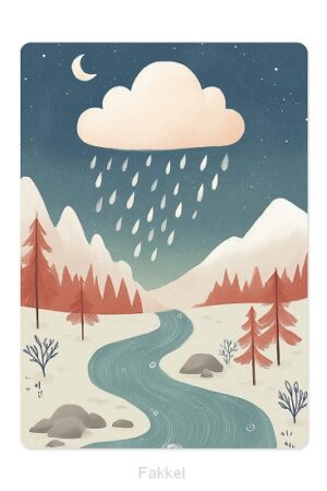 Kaart Winterlandschap