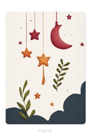 Kaart Maan en sterren