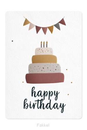 Kaart Verjaardagstaart
