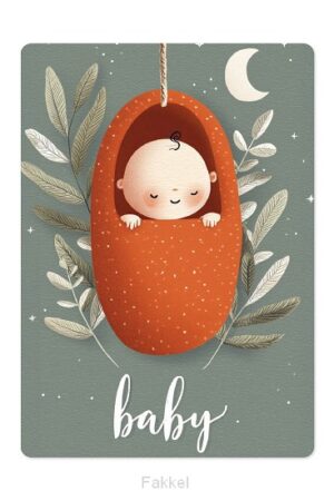 Kaart Slapende baby