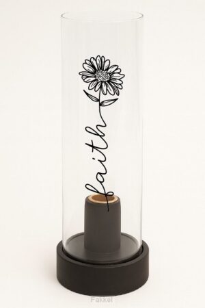 Candleholder Faith/Flower
