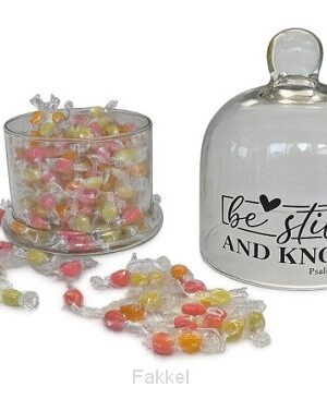Storage Jjar Glass Be still and Know