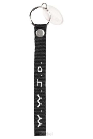 Keychain woven wwjd black