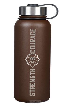 stainless steel water bottle strenght and courage