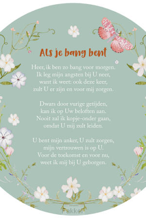 Wandcirkel Als je bang bent