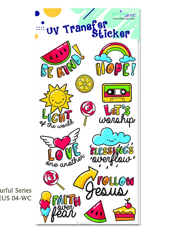 UV transfer stckers, Colourful series