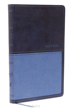 Blue, Leathersoft, KJV - Value Thinline Bible