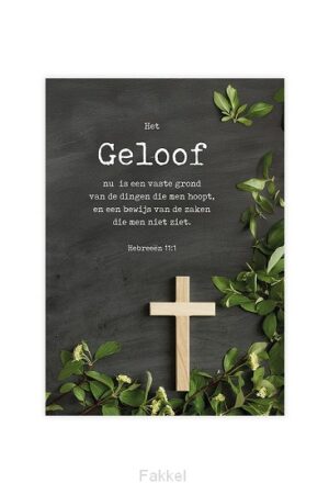 Voordeelkaart Het Geloof Hebreeen 11 ve