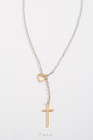 Pendant, Heart/Cross/Stone