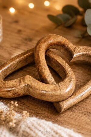 Wooden Hearts, Heart in Heart 10cm
