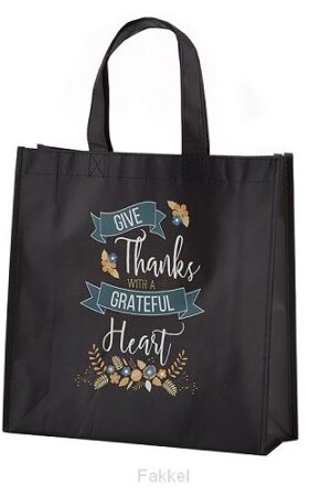 Laminated Tote Bag, Grateful Heart