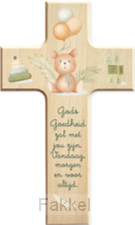 Houten kruisje, Gods Goedheid - Beer