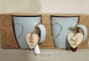 Mokken set, Blauw (2) Geloof Hoop Liefde