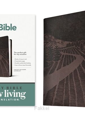 Brown, starlight path, Leatherlook, NLT Premium Gift Bible,