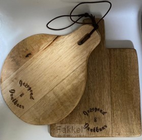 Snijplank Mango Hout, Gezegend dankbaar
