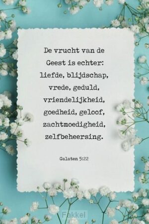 Kaart vrucht van de Geest