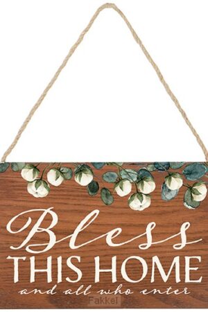 Small hanging sign, Bless this home