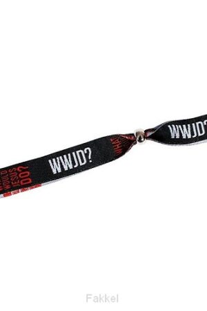 Event Armband, WWJD Zwart