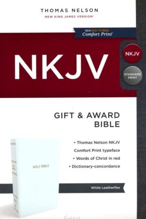 White, Leatherlook, NKJV - Gift & Award Bible