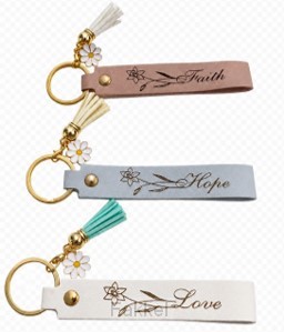 Luxleather Keyring Hope - Blue