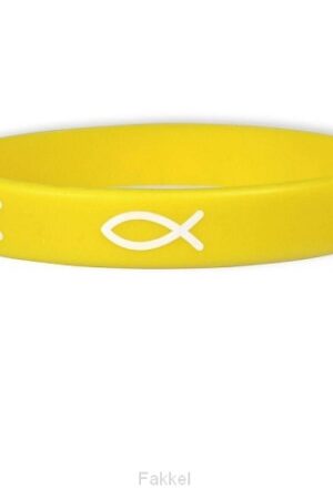 Armband Rubber, Vis Geel