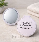 Plastic mirror white, Loved 1 John 4:9