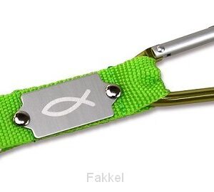Sleutelhanger Karabijn, Vis groen