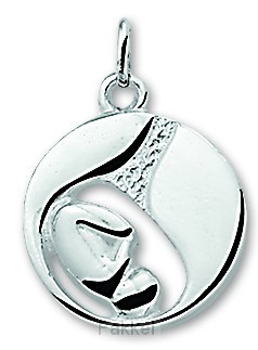 Silver Pendant, Child in Womb