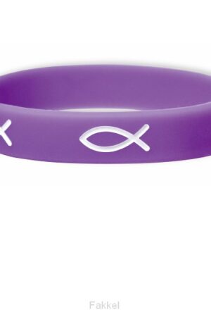 Armband Rubber, Vis Paars