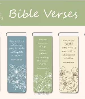 Magnetic Bookmark (5), Bibleverses Pastel Flowers