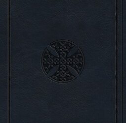 Navy, Mosaic Cross Design, ESV – Premium Gift Bible