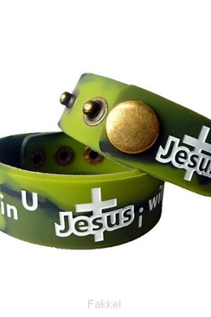 Armband, Silicone groen I believe in You