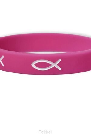 Armband Rubber, Vis Roze